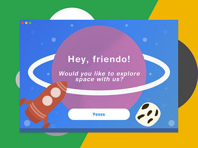 Daily UI Challenge #016 - Pop-Up / Overlay child theme children children art daily ui daily ui 016 daily ui challenge dailyui mac app space space art ui ui ux uid