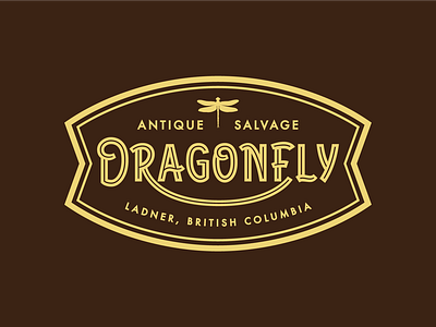 Antique Shop Badge branding label lettering logo retro badge typography vintage design visual identity