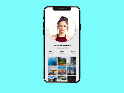 006 User Profile dailyui design mobile profile social ui