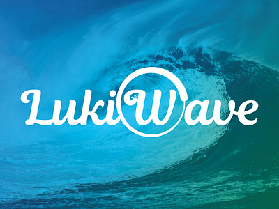 Lukiwave Logo adobe illustrator cc logo logo concept logo design logo design concept typography logo wave logo
