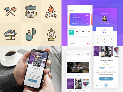 TopFour clean design illustration jaye minimal modern top 4 top four ui ux