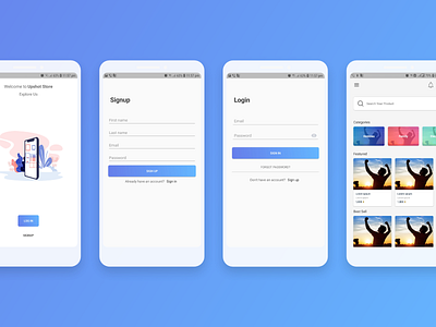 Upshot store app android app code design designer illustration ui uiuxdesign ux xml