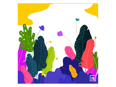 Minimal Tropics adobe design dribble first firstshot graphicdesigner identity illustration illustrator invitaion minimal tropical vector visual designer welcome