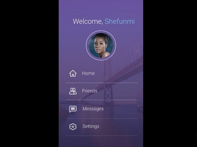 web app android app app app branding art best card cool dailyui design app developer dribbble friday lagos nigeria profile card purple simple social app ui ux