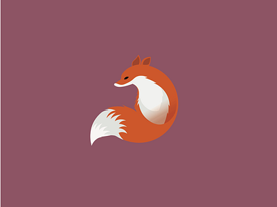 Foxy-stration animals icon illustration illustrator logo