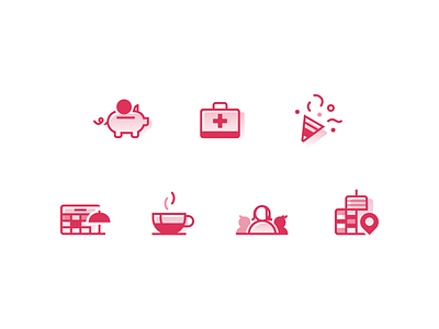 Sweet Icons abstract design flat icon modern simple