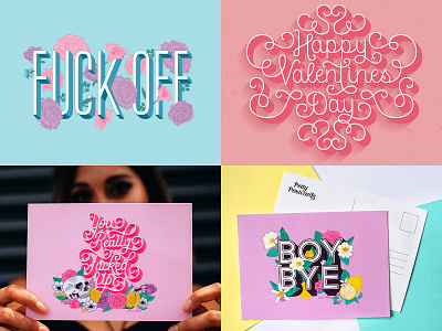 Top Dribbble Posts for 2018 feminine floral flourish handlettering illustration lettering pink print type typography