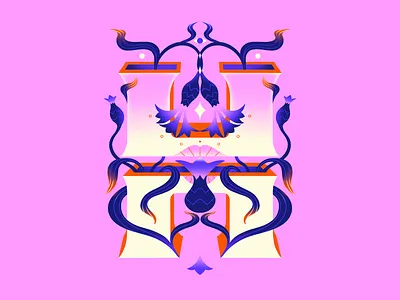 36 days - H 36daysoftype alphabet design flowers illustration letter letters procreate type typography