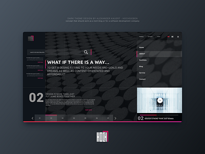 Dark UI Concept - Techblog or Software Development adobe xd black blog clean concept dark development hero homepage minimalistic portfolio tech ui ux design userinterfacedesign we are bolder webdeisgn webdesign xd