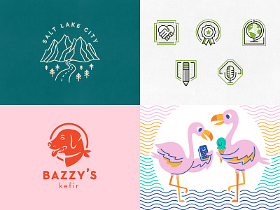 2018 branding design icon identity illustration logo salt lake city stamp