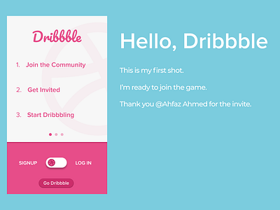 Hello Dribbble. debute design dribbble first shot hello hello dribbble invite uidesign