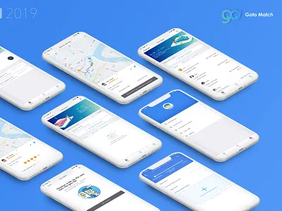 Ridesharing App Design app design illustration ui ux