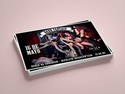 Delta Dark Cirque flyer artwork flyer design graphic design postcard