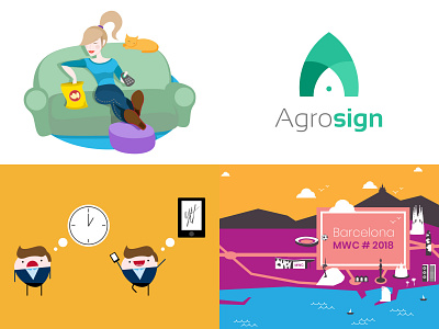 2018 - Top 4 shots :) 2018 design dribbble flat illustration top 4 top4 top4shots vector