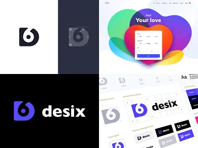 Best of 2018 2018 best shots brand guidelines branding dating desix gradient heart identity logo logo construction ui