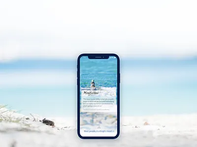 Mindfulness from Meetbright design ios launch screen mobile app design mock up mockup ui