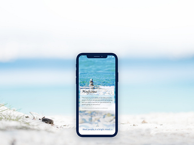 Mindfulness from Meetbright design ios launch screen mobile app design mock up mockup ui