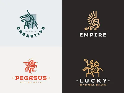 2018 concept design horse illustration leo lion logo