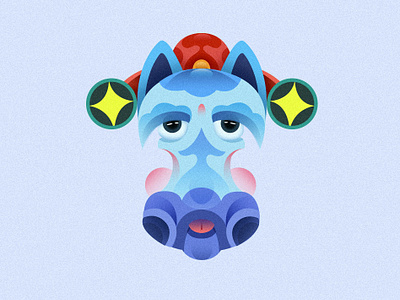 Chinese zodiac NO：7 design icon illustrations ui