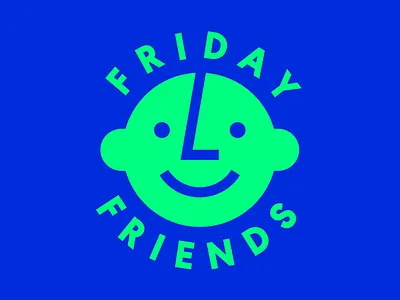 Friday Friends character geometric icon illustration spot illustration vector