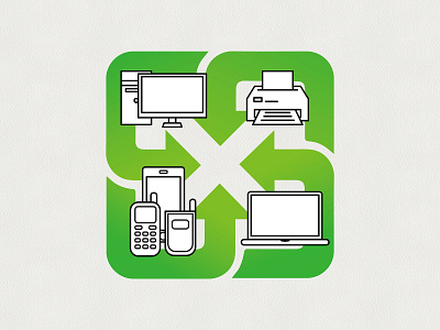 2016 Recycle design illustration logo recycle