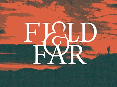 Field & Far adventure ampersand branding colorado design far field logo logotype mountains type typography