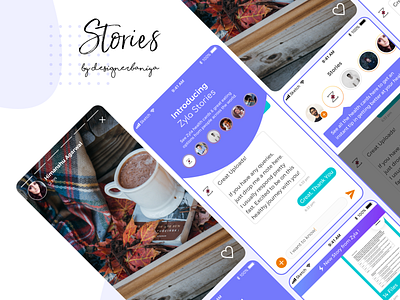 Zyla Stories android app application design dribbble illustration mobile app responsive typography ui ui ux uiux