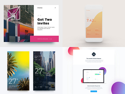 My #Top4Shots from 2018 app clean design fashion flat graph homepage interface layout minimal statistics stats typography ui ux web website