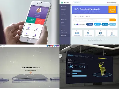 2018 - Top 4 Shots 2018 banking financial robotics ui ui design user experience user interface ux ux design web design website