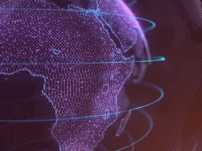 Earth Hologram 3d after effect animation earth hologram