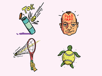 Tennis Fan #3 athlete cute funny icon sticker tennis