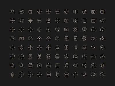 Line Icon Design design graphic design icon photoshop ui