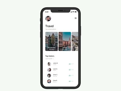 Daily UI 019 - Leaderboard app clean daily ui daily ui 019 daily ui challenge dashboard design leaderboard minimal mobile app design travel ui ux