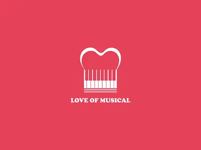love of musical branding design illustration logo