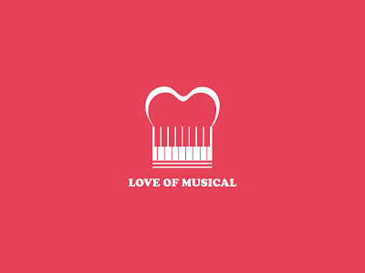 love of musical branding design illustration logo