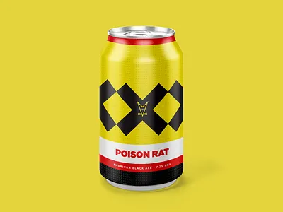 Poison Rat beer beer packaging color design illustration logo typography