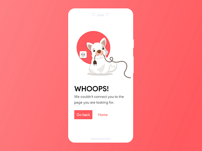 404 Error Page Daily UI Challenge #008 app app animation bold font branding dailyui dailyuichallenge design illustration inspiration interaction design minimal shot typography ui ui ux ux website