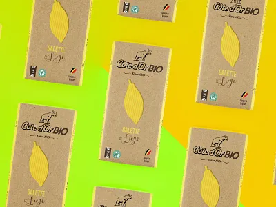 Packaging Côte D'or Bio #2 2017 belgium branding cacao chocolat chocolate coloful cotedor design elephant logo galette gaufre illustration liege mockup package mockup packagedesign packaging