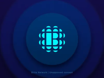 Bitlle Network | Unapproved Concept - 2 blockchain branding circle concept cryptocurrency icon identity logo mark network sign token