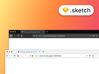 Firefox Browser Mockup Sketch Template Freebie browser dark mode download firefox free freebie light mode mockup mozilla quantum sketch template ui