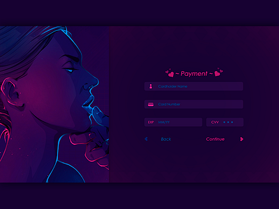 Daily UI 002 Credit Card Payment V02 002 adobe xd credit card daily 100 challenge dailyui 002 graphic design illustration payment retrowave