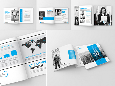 Squar Company Proposal company corporate creative design elegant emydesign idml indd indesign infographics informational light magazine minimalist modern pdf professional report squar brochure squar template