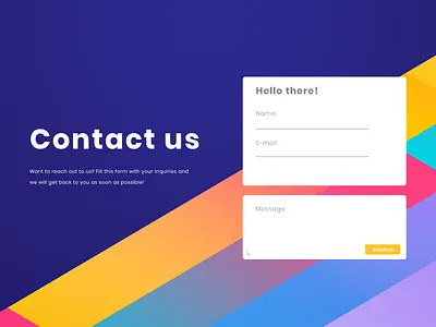 Contact Us debut design illustration illustrator joshuacreatives logo type typography ui ux vector web website