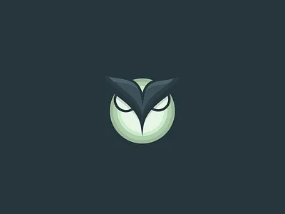 owl branding design flat icon illustration logo vector