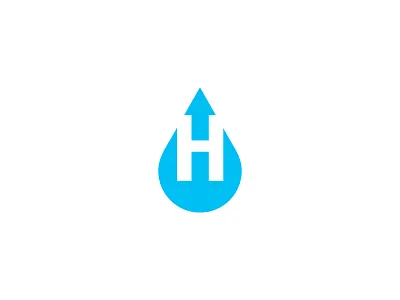 Hydro I drop h hydro logo mark water
