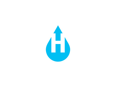 Hydro I drop h hydro logo mark water