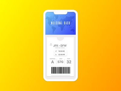 Travel Ticketing App Concept app art brand branding clean design flat icon illustration ios lettering logo minimal mobile type typography ui ux vector web