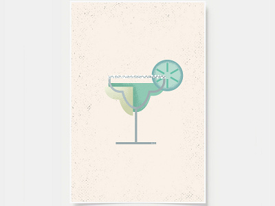 Margarita - Cocktail Print alcohol bar posters black and white bottles cocktail flat design illustration ink casket line illustration margarita minimal art minimal art prints poster print wall art wall posters