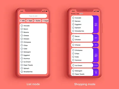 Grocery App Concept app grocery shopping ui ux