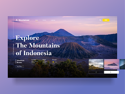 Mountaineer adobe xd adventure cool hiking indonesian mountain trip ui ui ux design ui dashboard unique